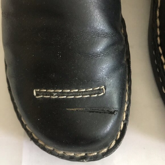 Vintage Faded Glory Black Loafers Clogs Size 8.5 - Picture 4 of 7